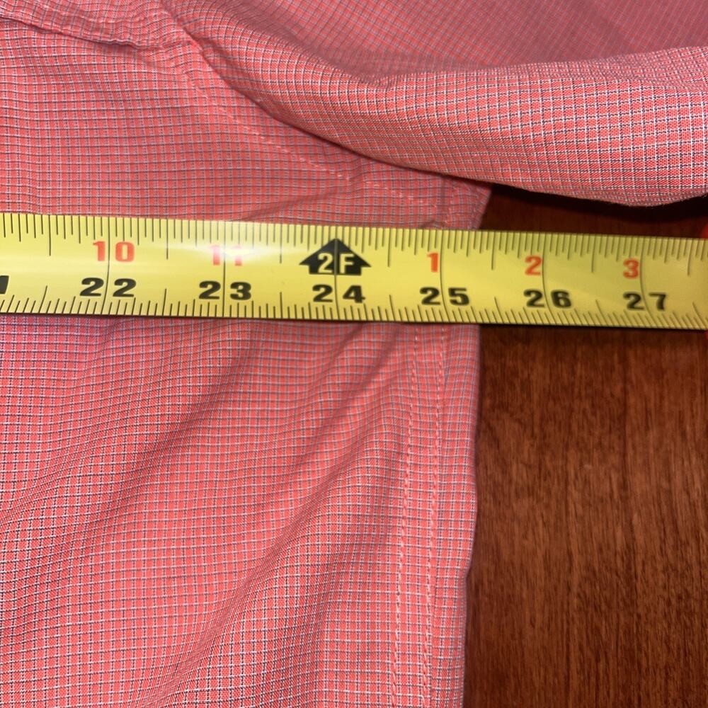 Patagonia Shirt Mens XL Orange Plaid Check Island Hopper Vent Fish Performance - Picture 6 of 6